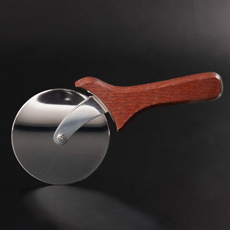 Mutsan Paslanmaz Çelik Profesyonel Pizza/Börek Bıçağı - Ahşap Saplı