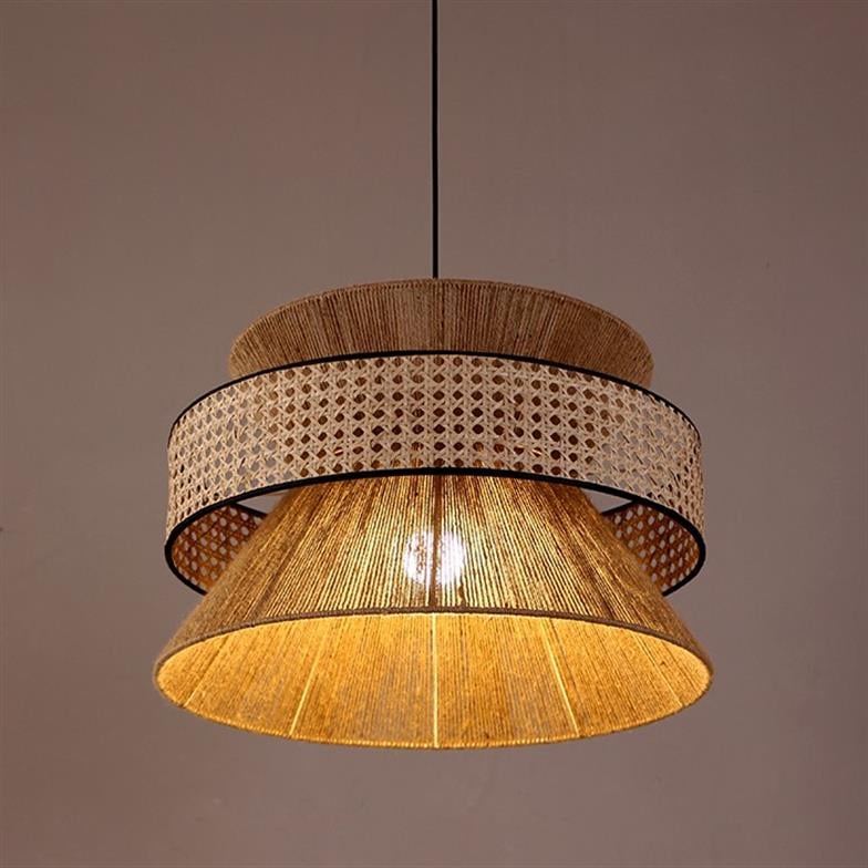 Mylamp Gelincik Jüt& Doğal Hazeran Hasır Avize 50x33 cm