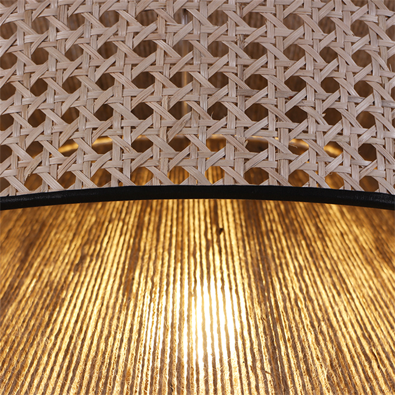 Mylamp Gelincik Jüt& Doğal Hazeran Hasır Avize 50x33 cm