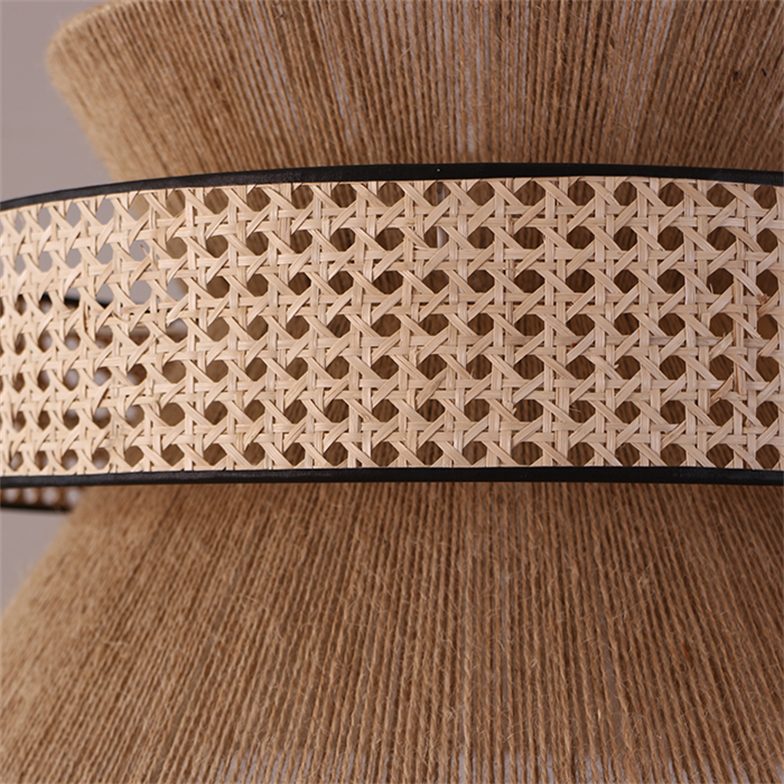Mylamp Gelincik Jüt& Doğal Hazeran Hasır Avize 50x33 cm