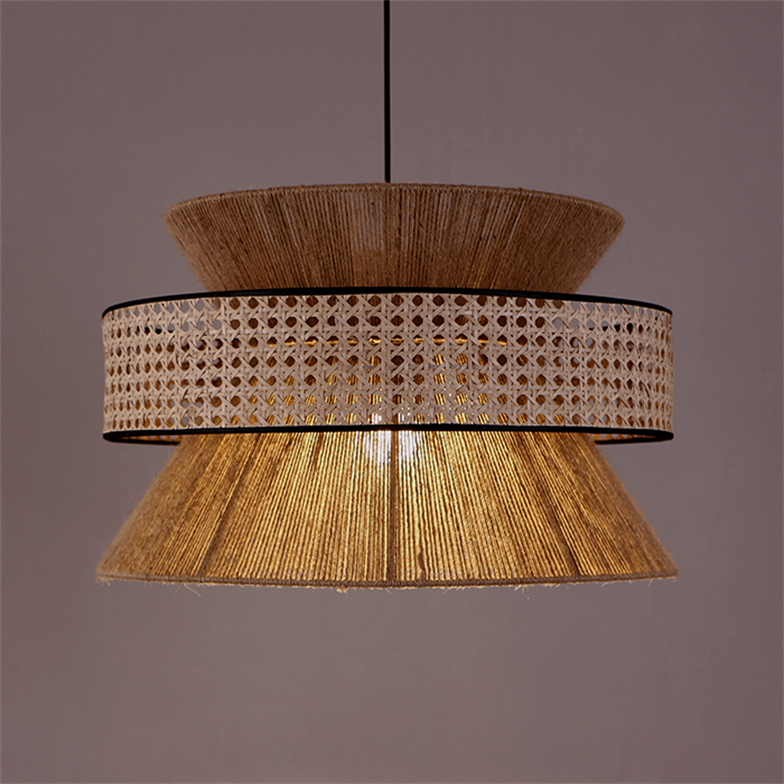 Mylamp Gelincik Jüt& Doğal Hazeran Hasır Avize 50x33 cm