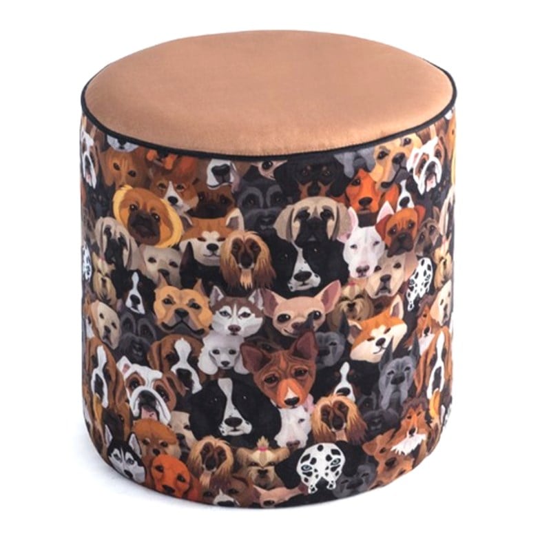 Puqqa Dogs Desenli Puf