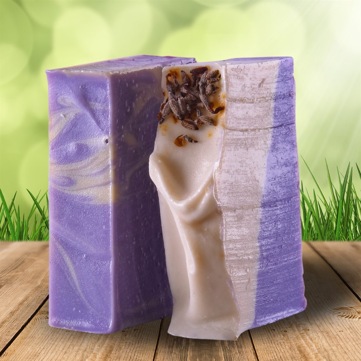 Quesera Handmade Cosmetics Natural Badem Yağlı Lavanta Sabunu El Yapımı 80 gr