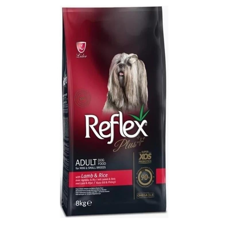 Reflex Plus Mini ve Küçük Irk Kuzulu ve Pirinçli Yetişkin Köpek Maması 8 kg
