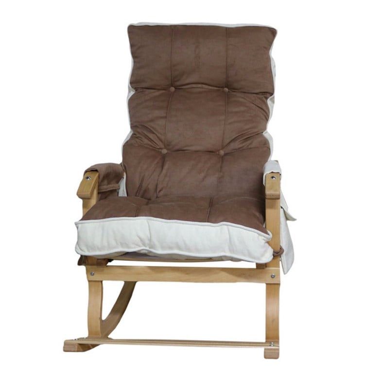 Reyo Home Sakura Lüks Sallanan Sandalye Kahve/Krem