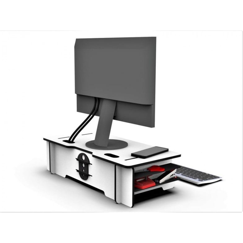 Reyo Prado WoodACT Doremo Monitör Yükseltici Stand Monitör Sehpası