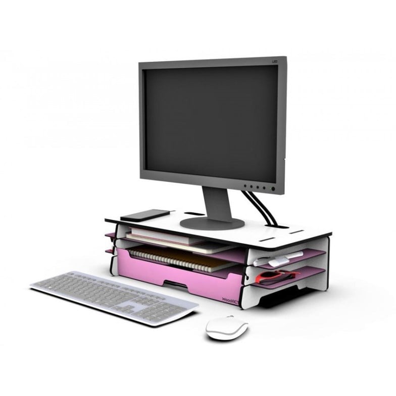 Reyo Prado WoodACT Doremo Monitör Yükseltici Stand Monitör Sehpası