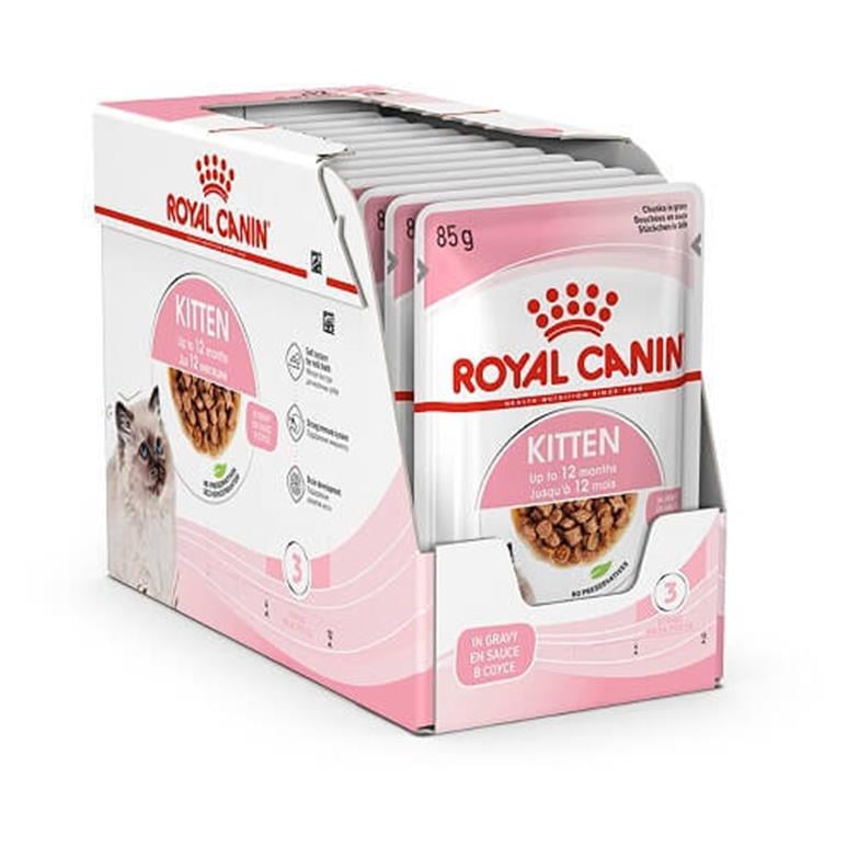 Royal Canin Kitten Gravy Pouch Yaş Mama 12 Adet x 85 Gr