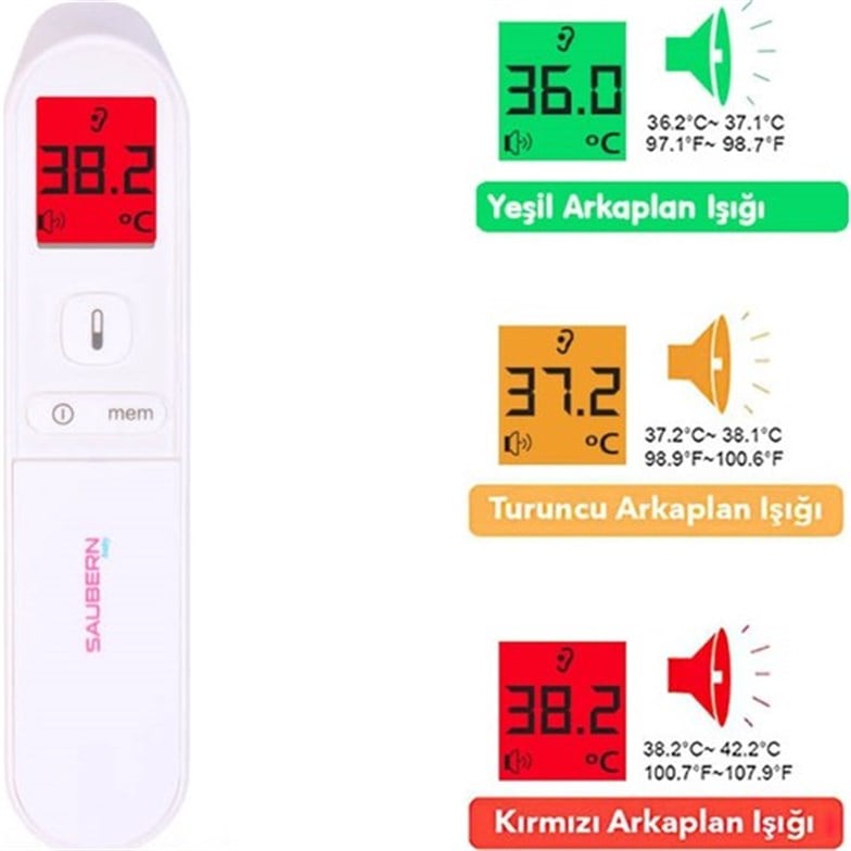 Saubern Baby BNT9602 Temassız Vücut ve Alından Ateş Ölçer - Termometre