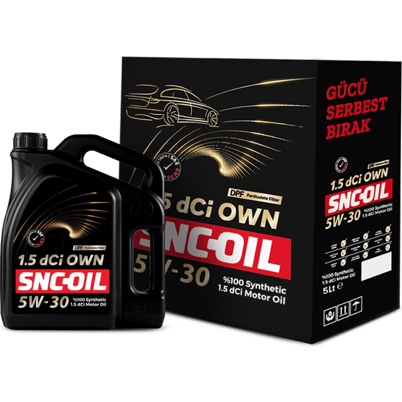 SNC OIL 1.5 dCİ OWN 5W-30 (5 Litre)