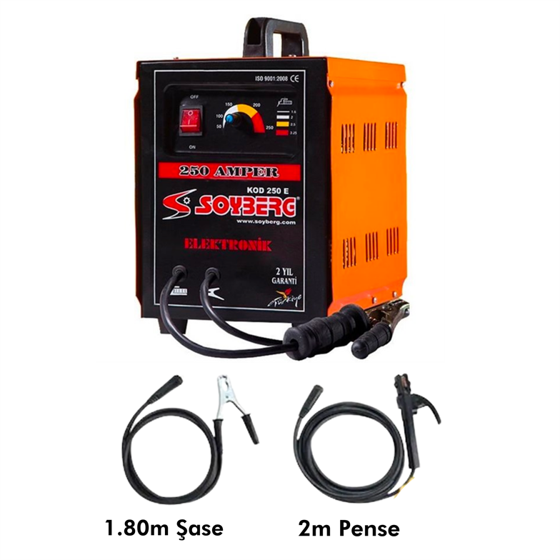 Soyberg 250 E 250 Amper Çanta Kaynak Makinesi