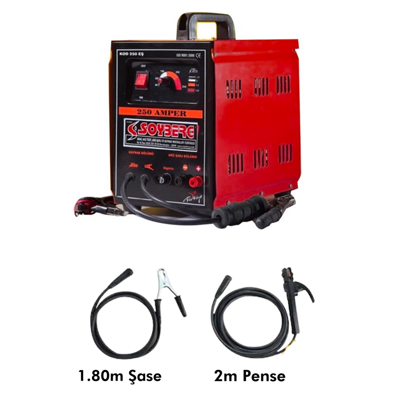 Soyberg 250 Eş Akü Şarjlı Kaynak Makinası