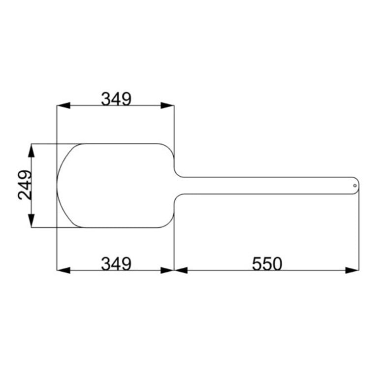 Tashoven Büyük Fırın Küreği Pizza Küreği