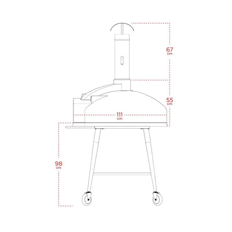 Tashoven Pro 100 Taş Fırın Barbekü