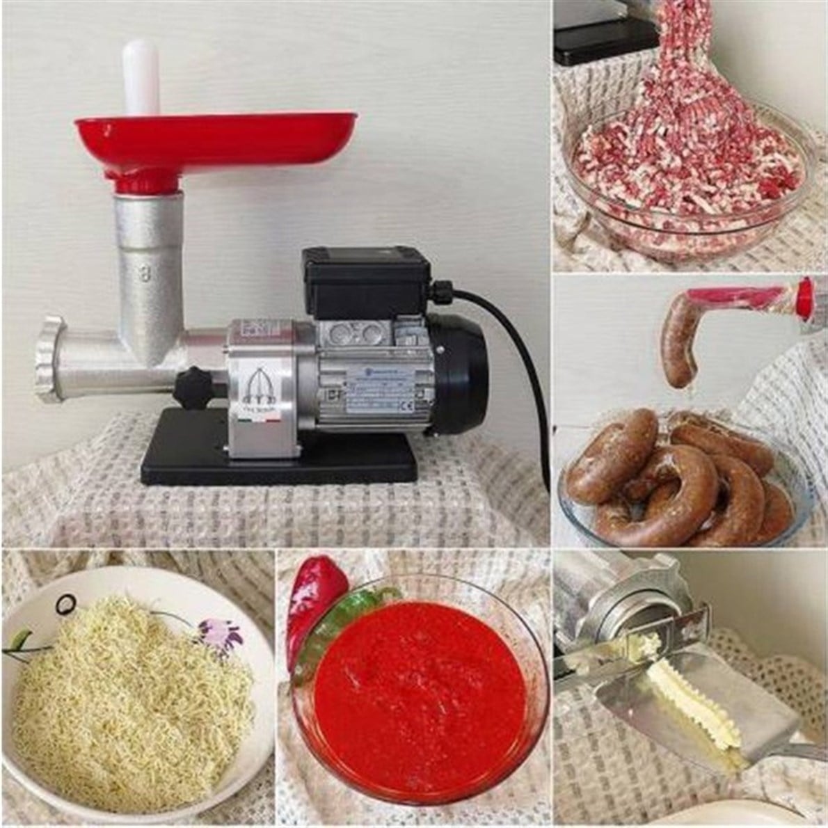 Tre Spade F11800Y/B PTC 8 Comby 300 W Salça ve Kıyma Makinası