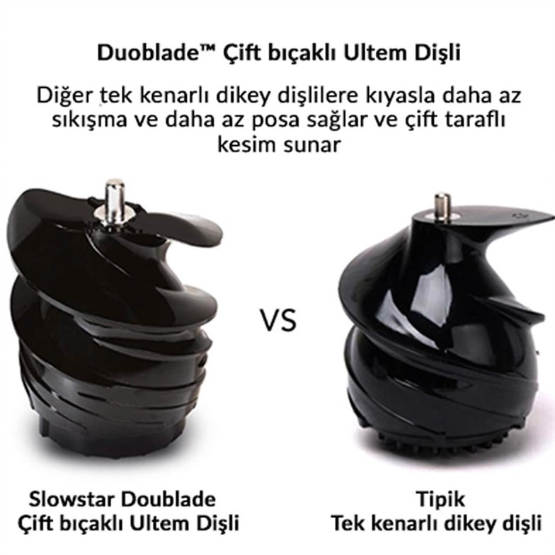 Tribest Slowstar SW-2000-F Soğuk Sıkım Katı Meyve Sıkacağı