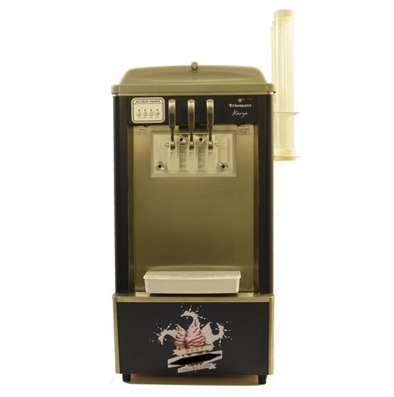 Triomaxx Karya 3 Musluklu Çift Kazanlı Frozen Yoğurt ve Soft Dondurma Makinası