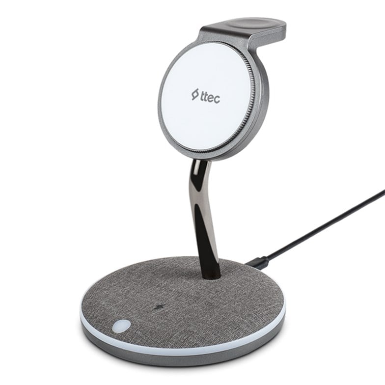 Ttec AirCharger Trio M MagSafe Uyumlu 3'ü 1 Arada iPhone + Apple Watch + AirPods Kablosuz Hızlı Şarj Standı