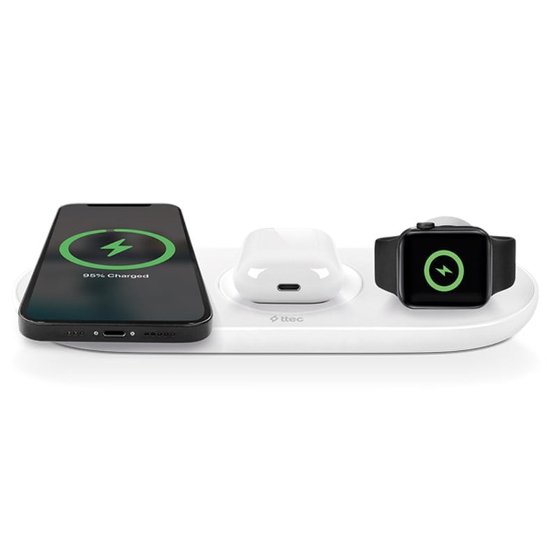 Ttec SmartCharger Air+ iPhone+Apple Watch+AirPods Kablosuz Hızlı Şarj Aleti ve PD 20W Seyahat Şarj Aleti