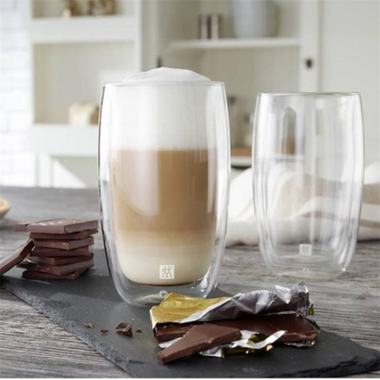 Zwilling 395000780 Çift Camlı 2'li Latte Macchiato Bardağı