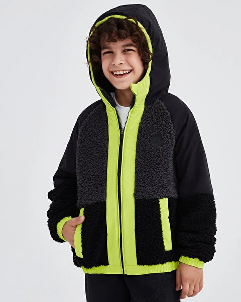 B Outdoor Fleece Full Zip Sherpa Çocuk Sweatshirt