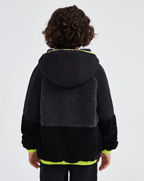 B Outdoor Fleece Full Zip Sherpa Çocuk Sweatshirt