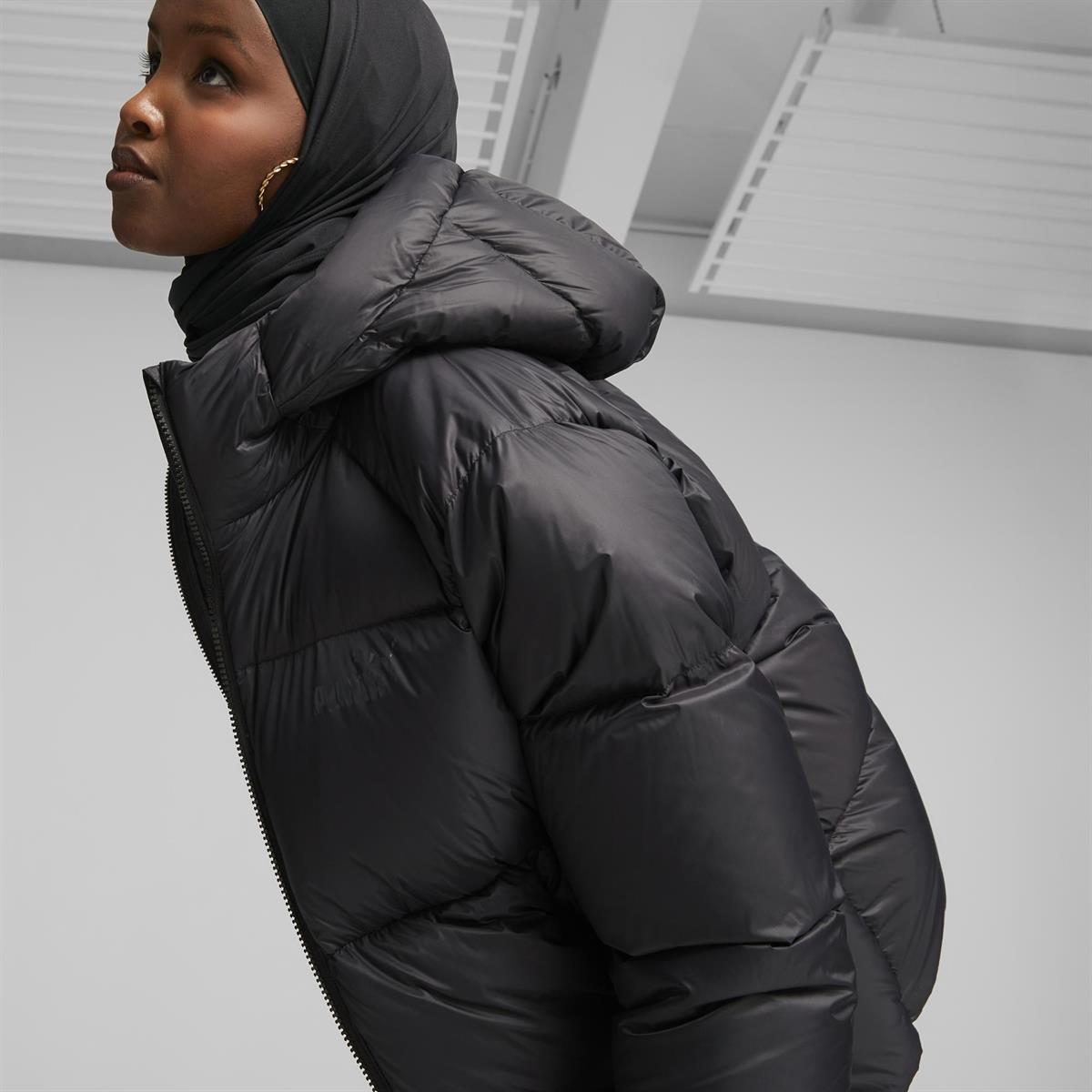 Hooded Ultra Down Puffer Jacket Kadın Mont