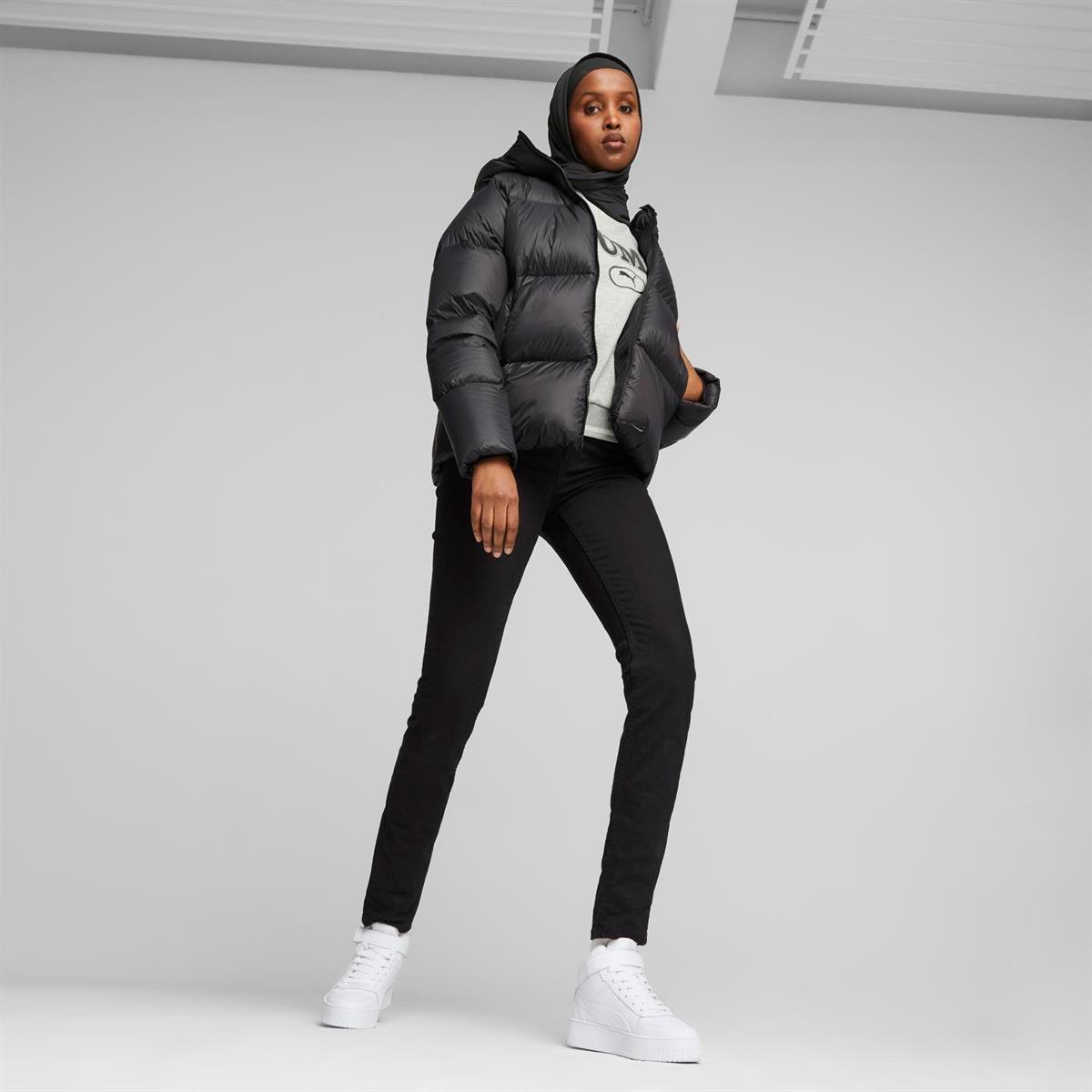 Hooded Ultra Down Puffer Jacket Kadın Mont