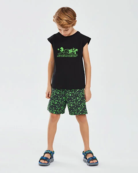 Lightweight Fleece Two Yarn B 5 Inch Short Çocuk Şort