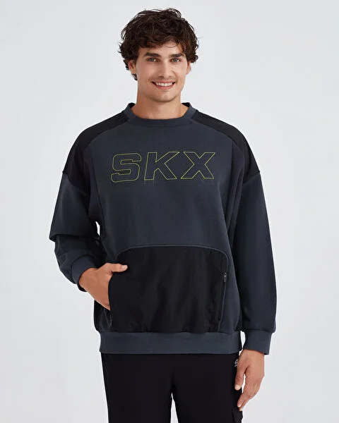 M LW Fleece Crew Neck Sweatshirt Erkek Sweatshirt