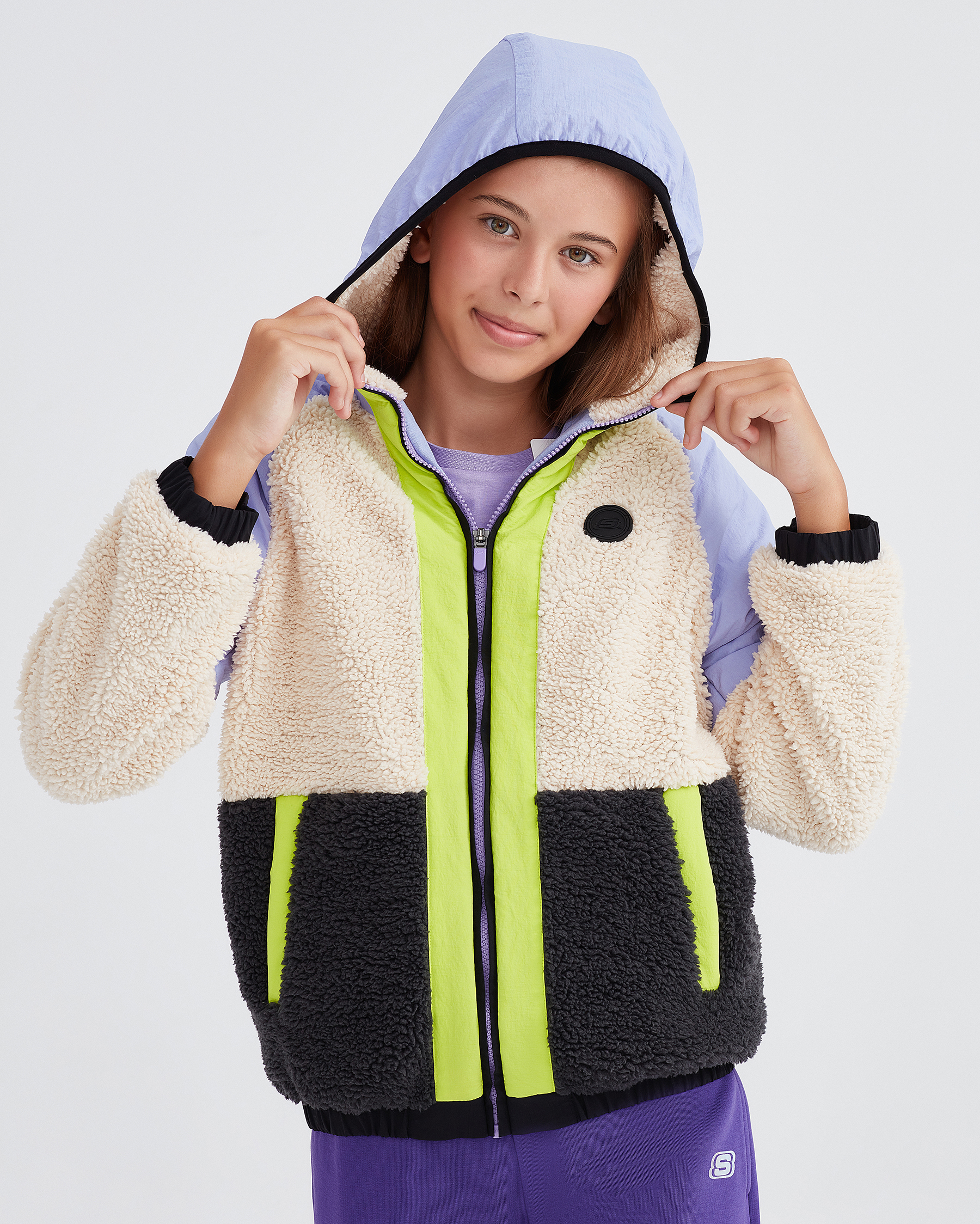 Skechers G Outdoor Fleece Full Zip Sherpa Çocuk Ceket