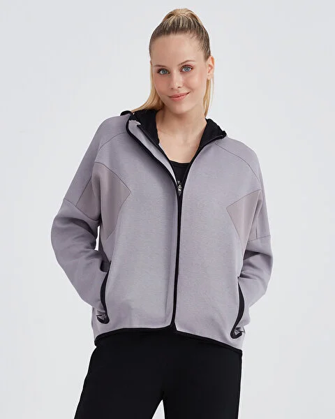 W 2XI-Lock Full Zip Hoodie Sweatshirt Kadın Sweatshirt