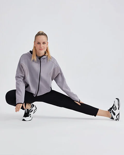 W 2XI-Lock Full Zip Hoodie Sweatshirt Kadın Sweatshirt