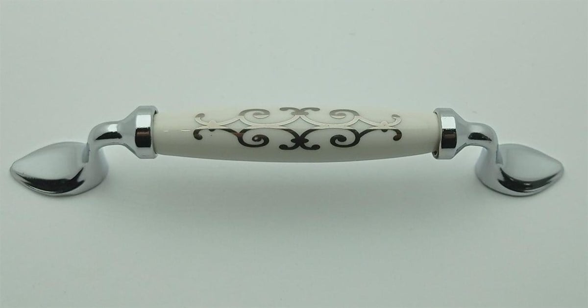 Erkul 2416-213 Abalı Porselen Zamak Mobilya Kulp