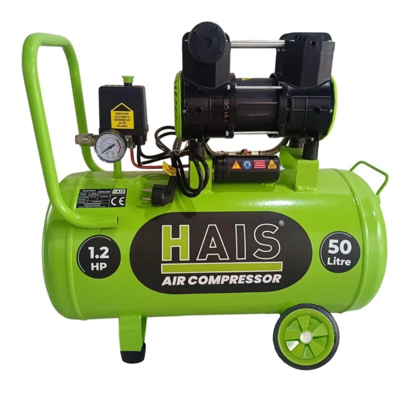 Haispro 50 Litre Sessiz & Yağsız Hava Kompresörü