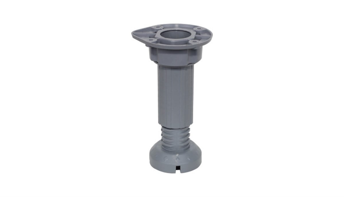 Sersan Liz Ayarlı Plastik Baza Ayağı 10*15cm Eko Gri