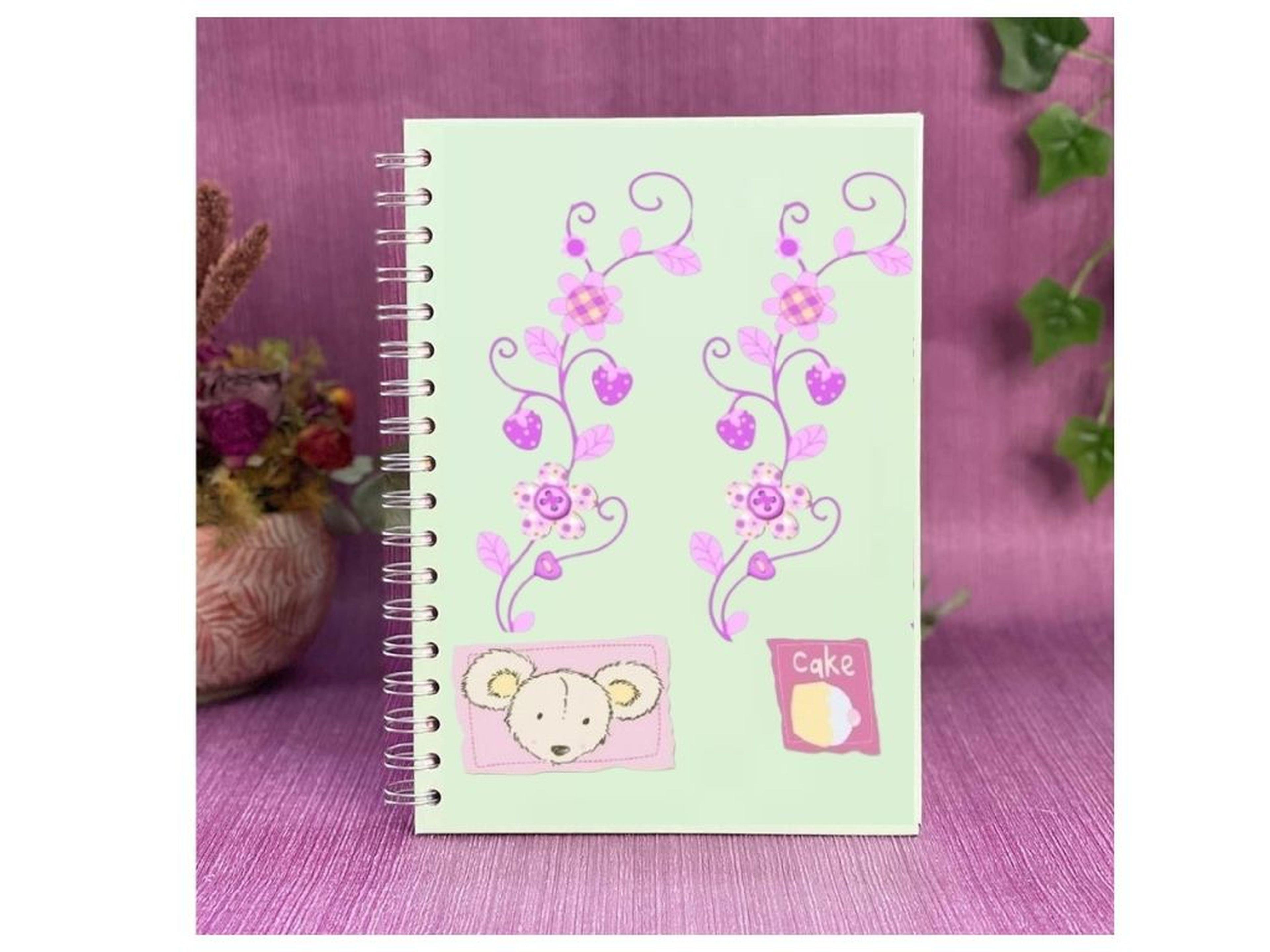 2 Adet Defter Sticker,Laptop Sticker Çiçekli Ağaç Desenli Pvc 70X50X0,5Cm