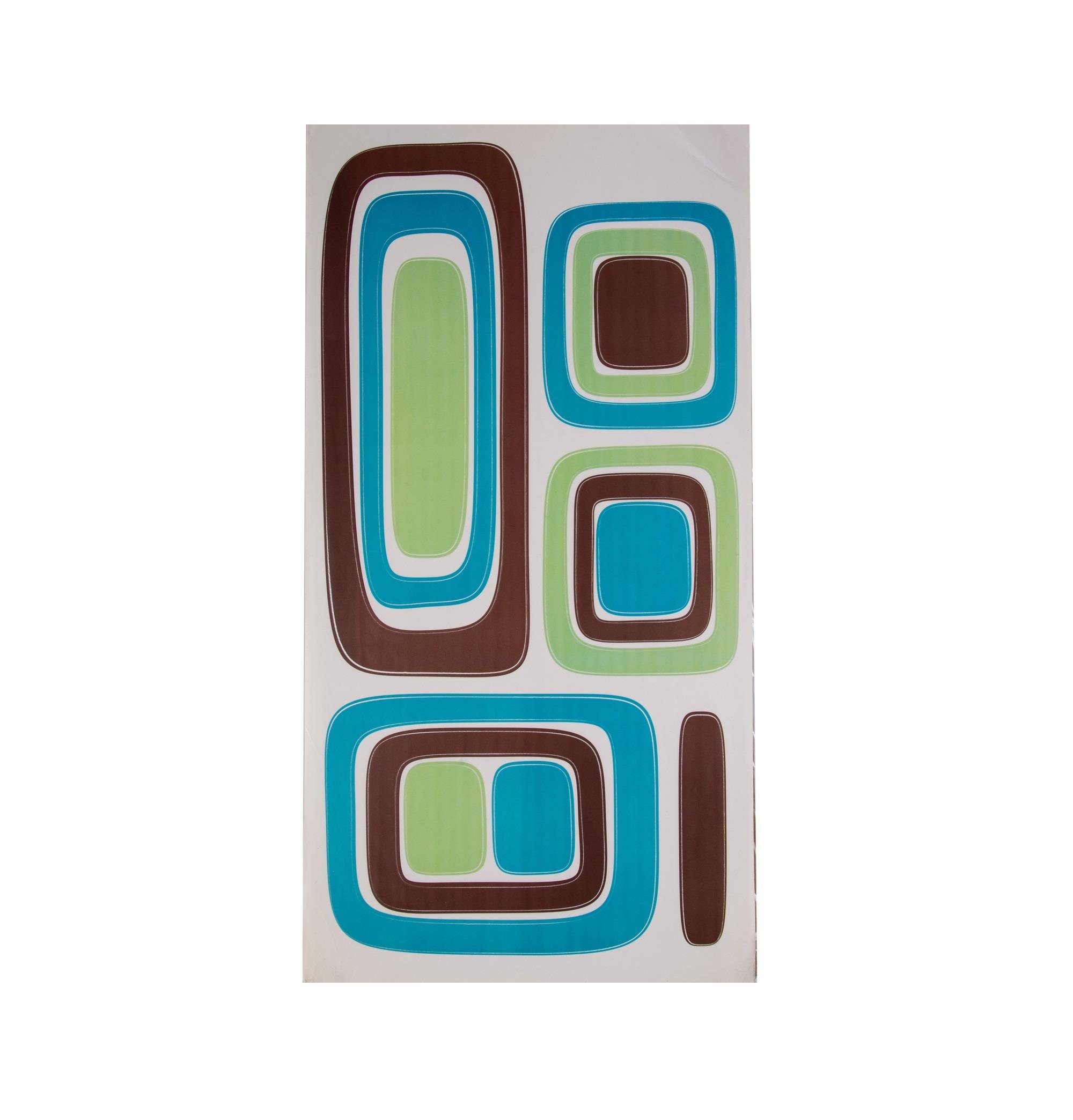 2 Adet Defter Sticker,Laptop Sticker Kareli Mavi,Yeşil Desen Pvc 61X30X0,5Cm