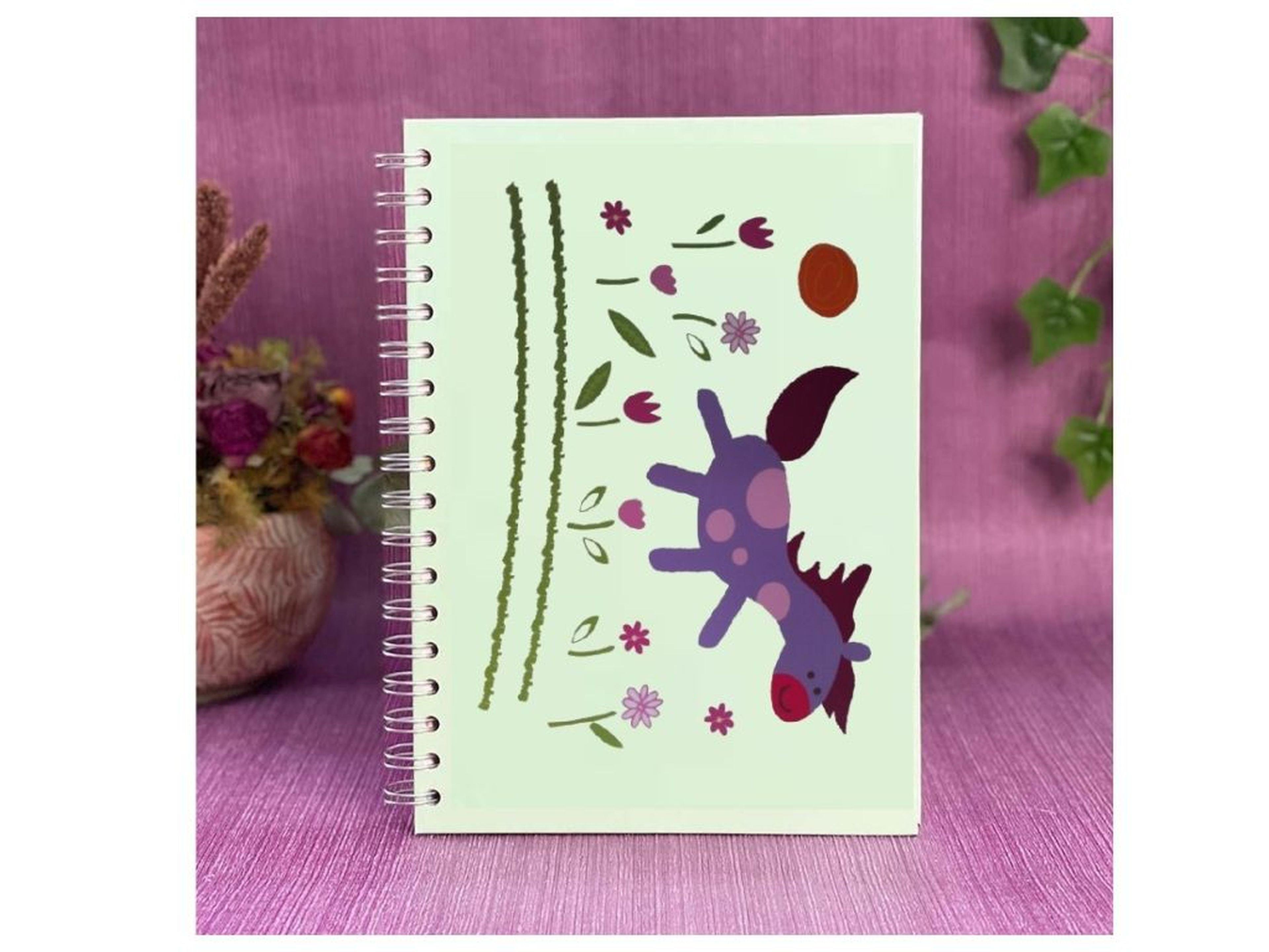 2 Adet Defter Sticker,Laptop Sticker Küçük At Desenli Pvc 70X50X0,5Cm