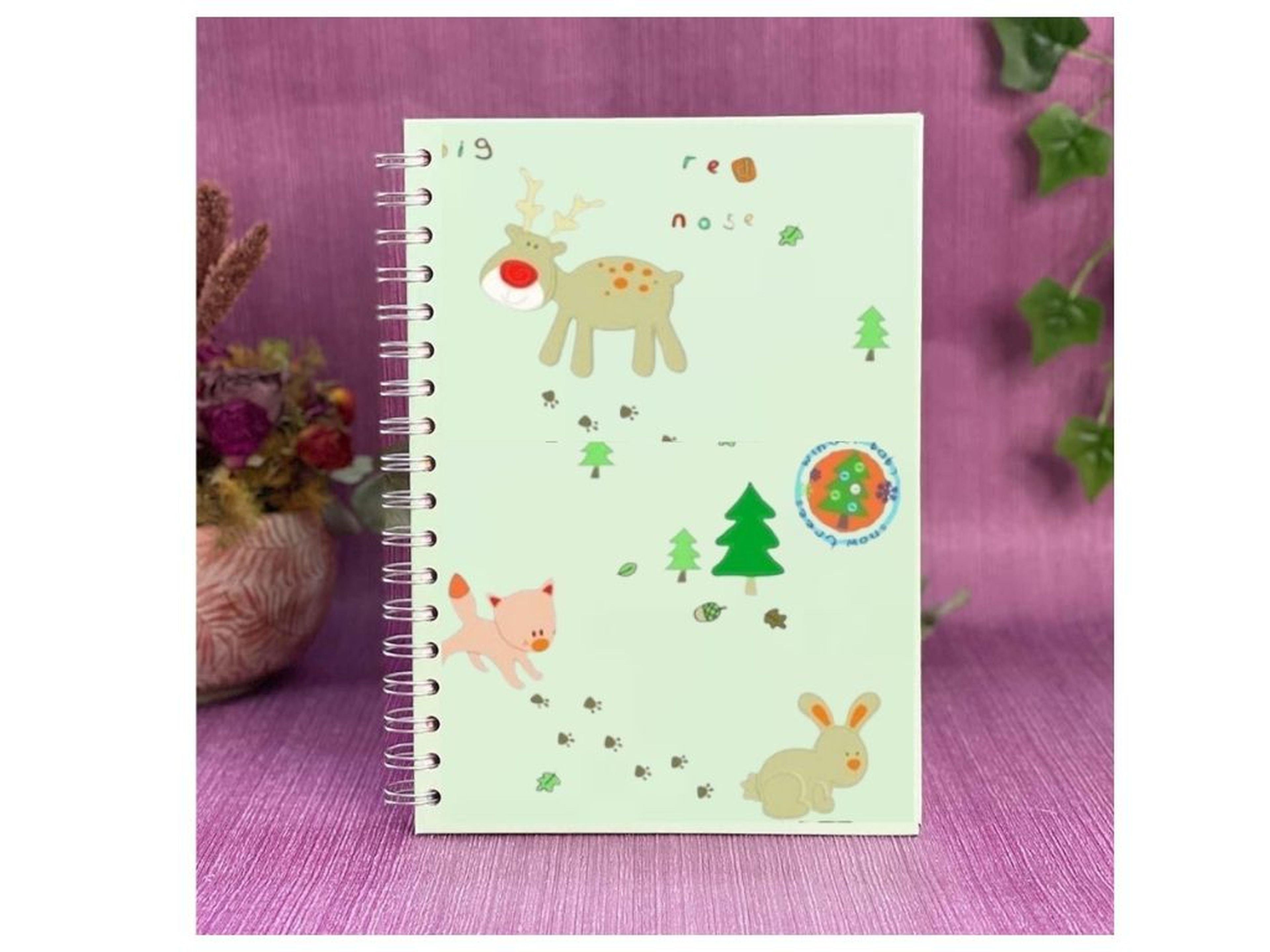 2 Adet Defter Sticker,Laptop Sticker  Ormanlı Desenli Pvc 48X33X0,5Cm