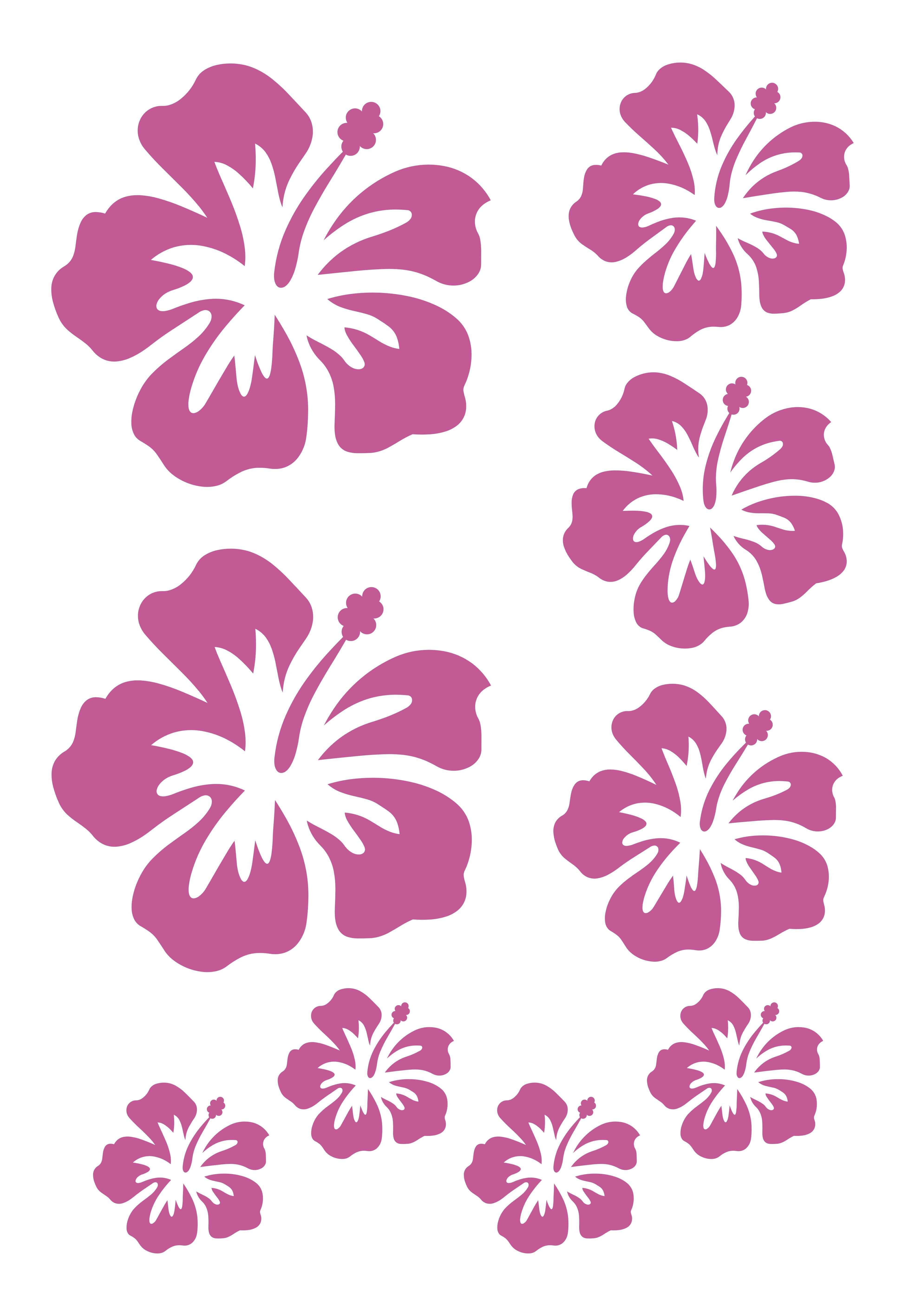 2 Adet Defter Sticker,Laptop Sticker  Pembe Çiçekli Pvc 48X33X0,5Cm