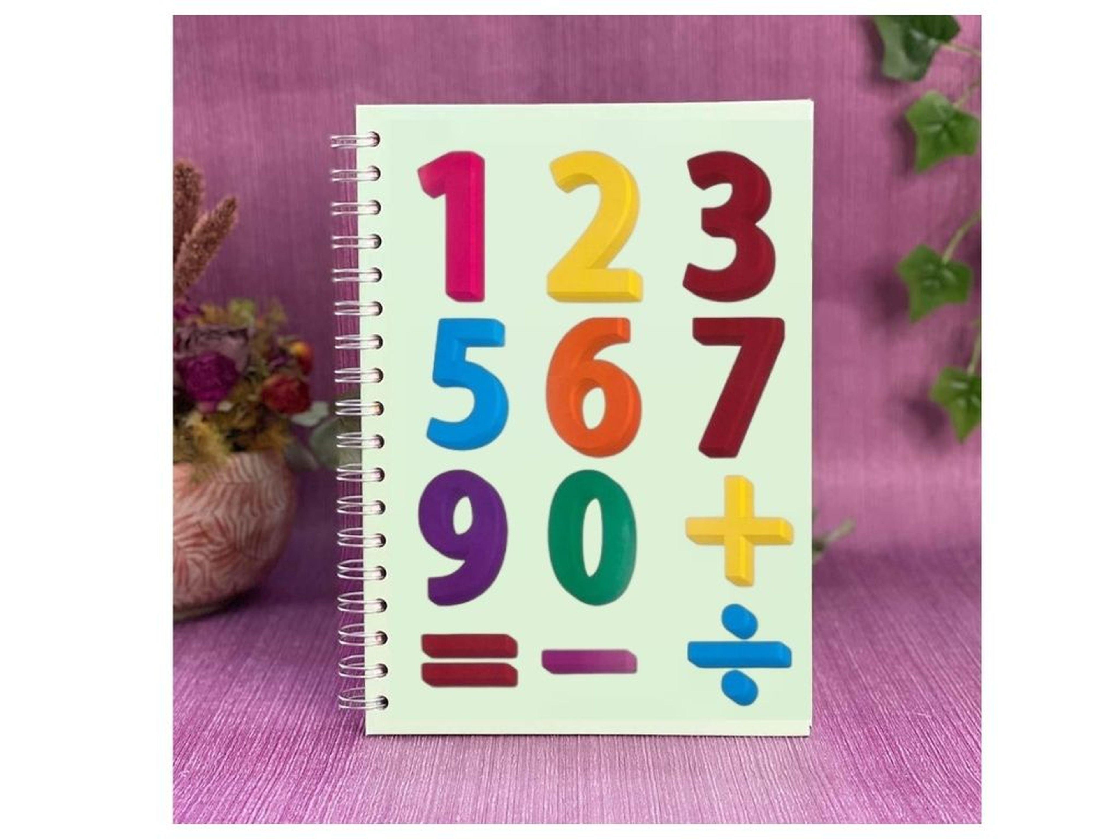 2 Adet Defter Sticker,Laptop Sticker Rakamlı Desen Pvc 48X33X0,5Cm