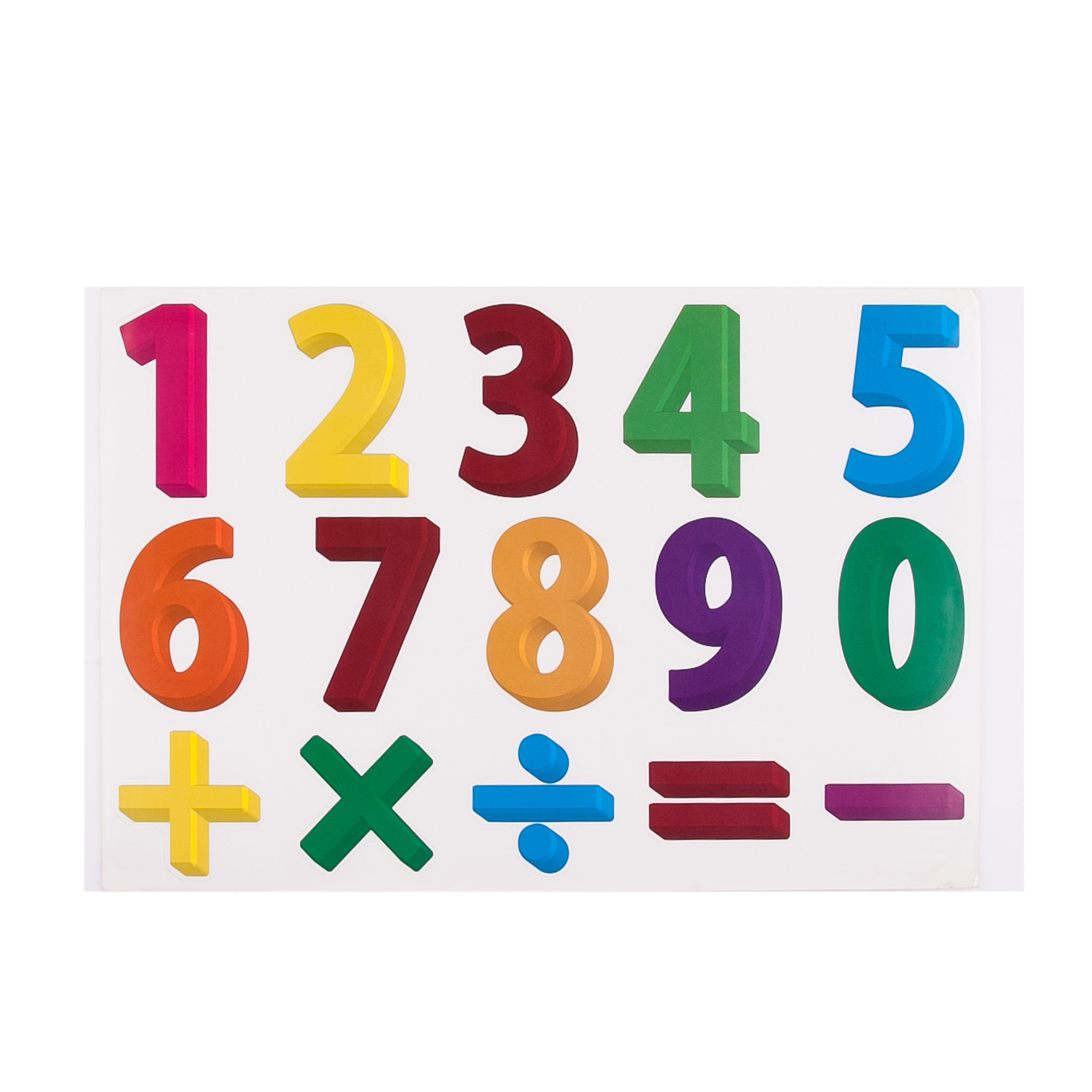 2 Adet Defter Sticker,Laptop Sticker Rakamlı Desen Pvc 48X33X0,5Cm