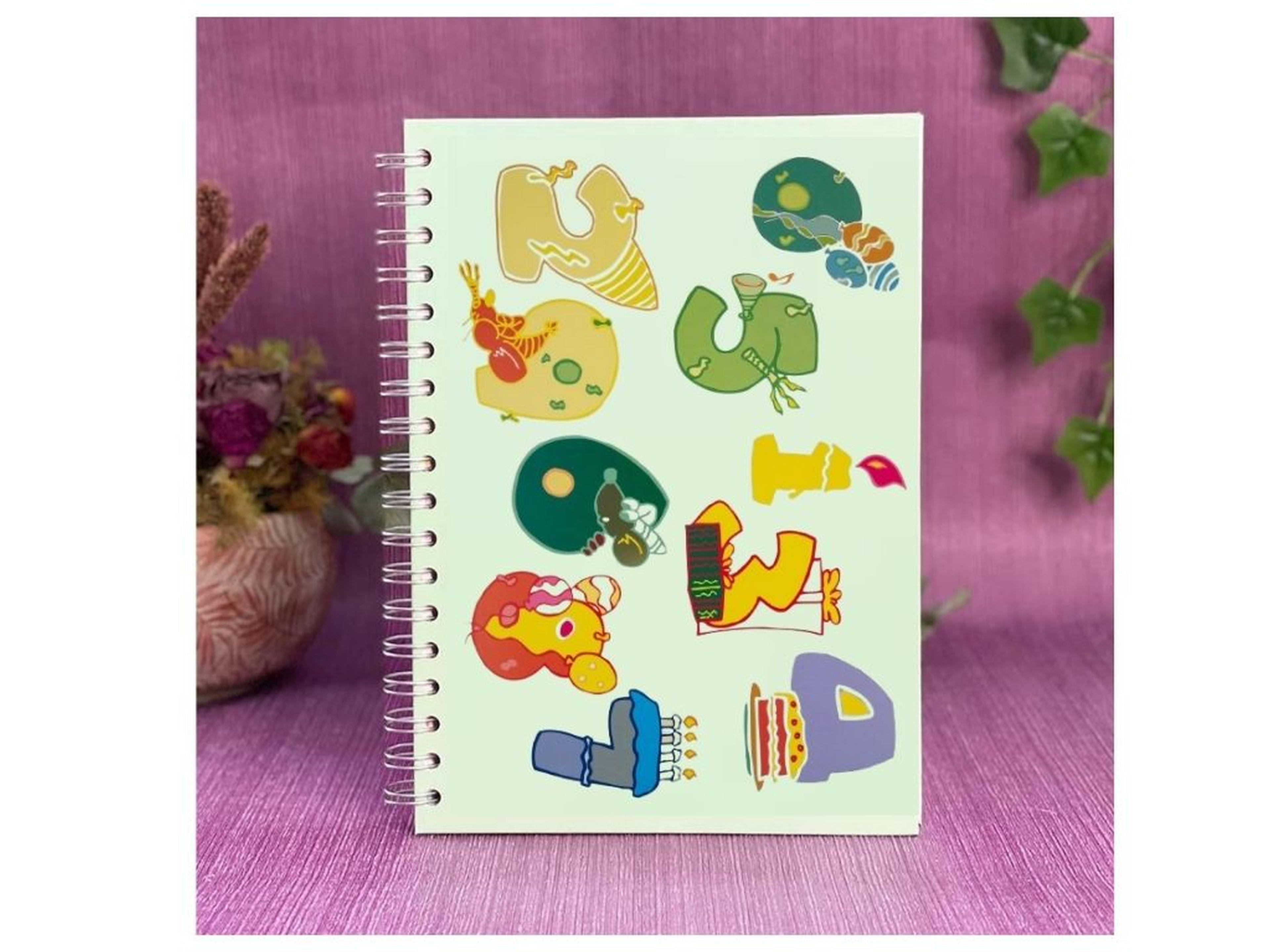 2 Adet Defter Sticker,Laptop Sticker  Renkli Rakamlı Pvc 48X33X0,5Cm