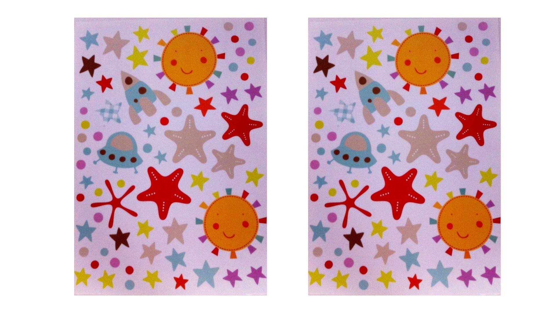 2 Adet Defter Sticker,Laptop Sticker  Uzaylı Desenli Pvc 70X50X0,5Cm