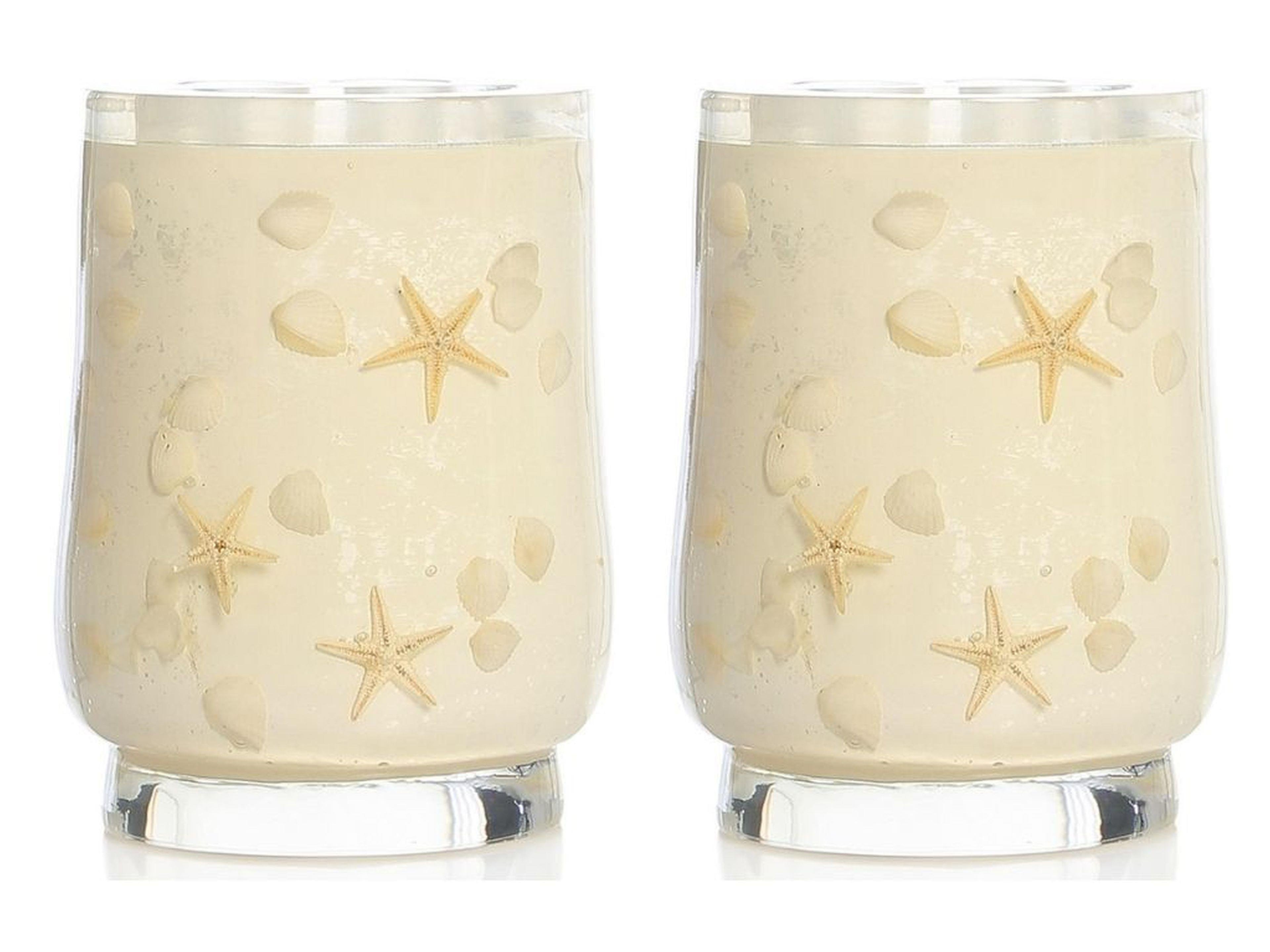 2 Adet Diş Fırçalık Deniz Yıldızı El Yapımı 400 Gr 7X7X10Cm Banyo Seti  