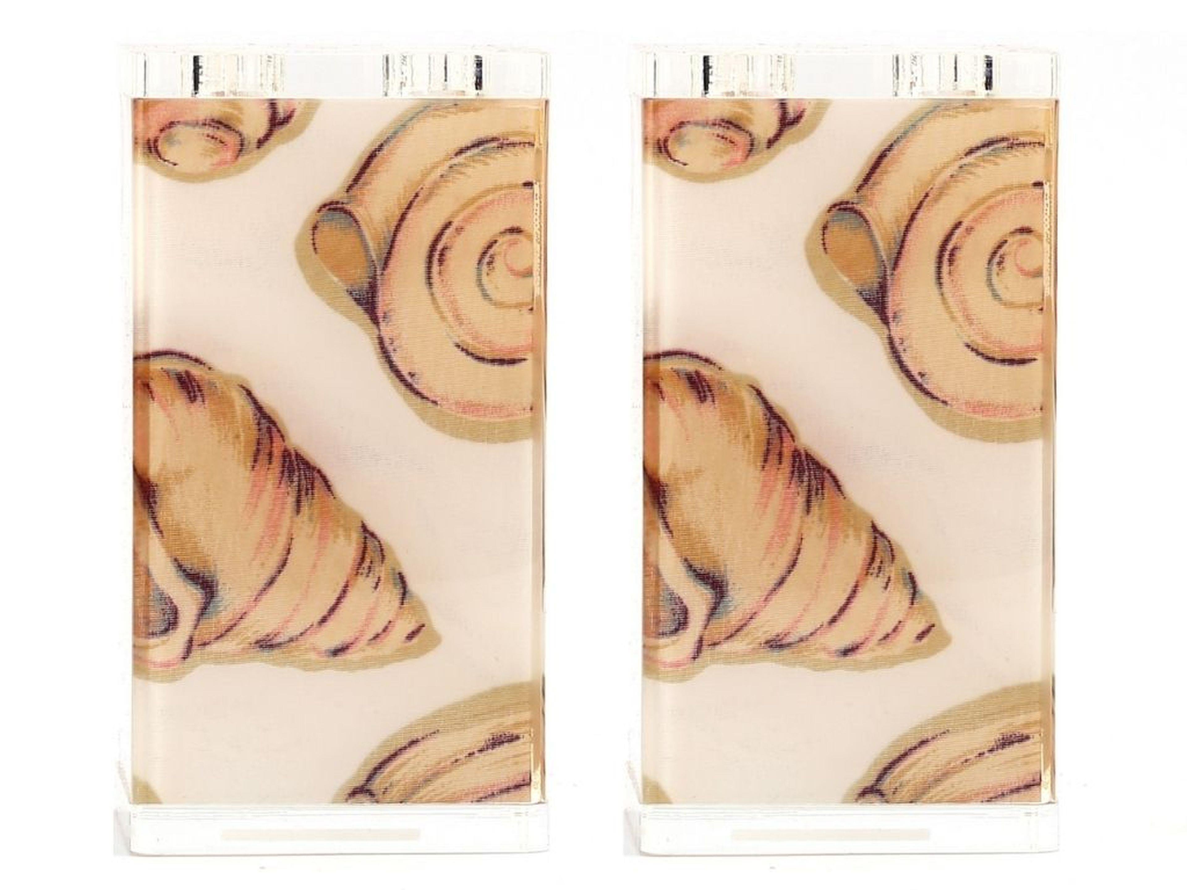 2 Adet Diş Fırçalık İstiridye Akrilik  6X6X12Cm Banyo Seti  