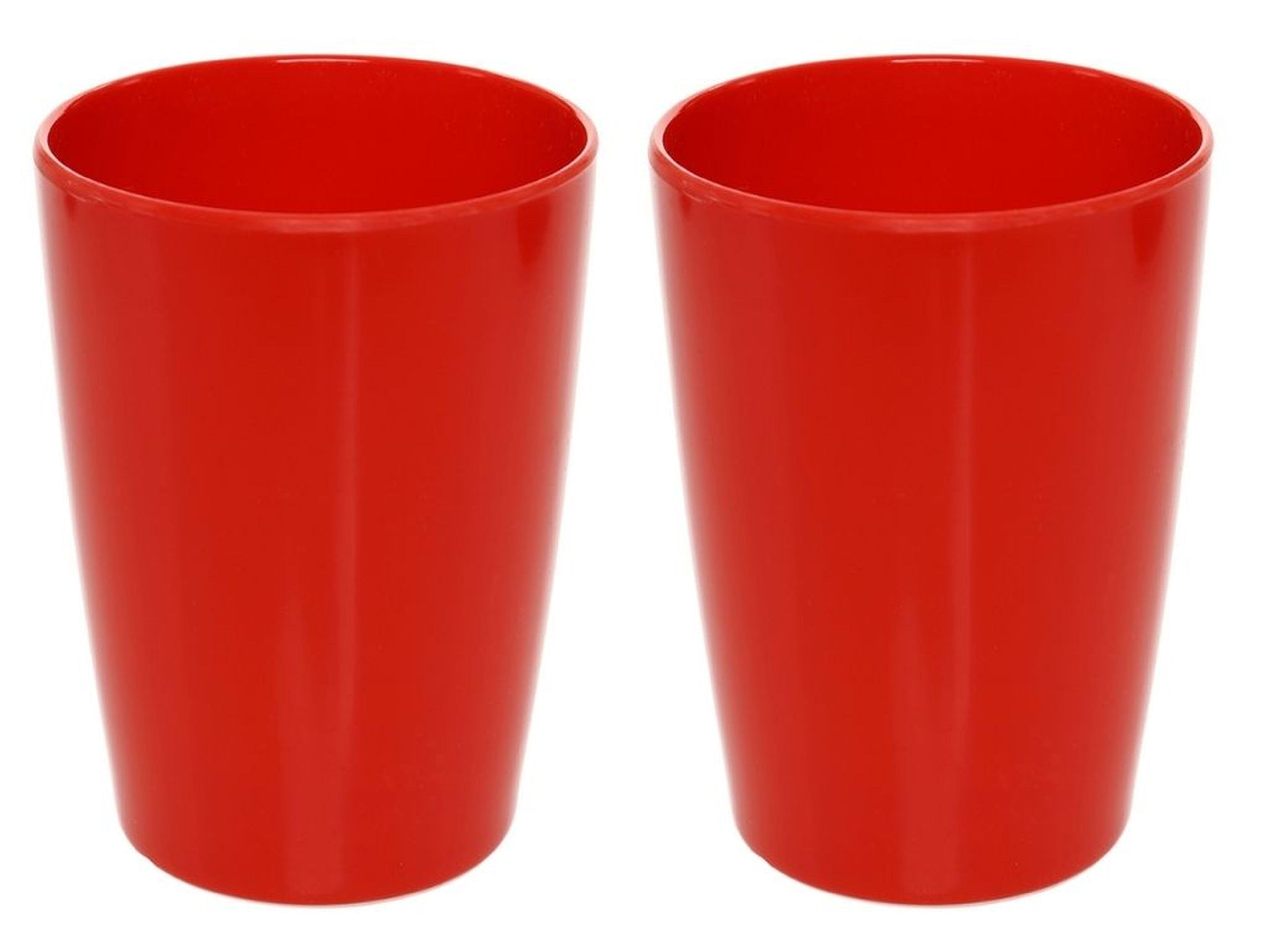 2 Adet Diş Fırçalık Ve  Macun Kabi Kırmızı Melamin 8X8X11Cm 400Ml Banyo Seti  