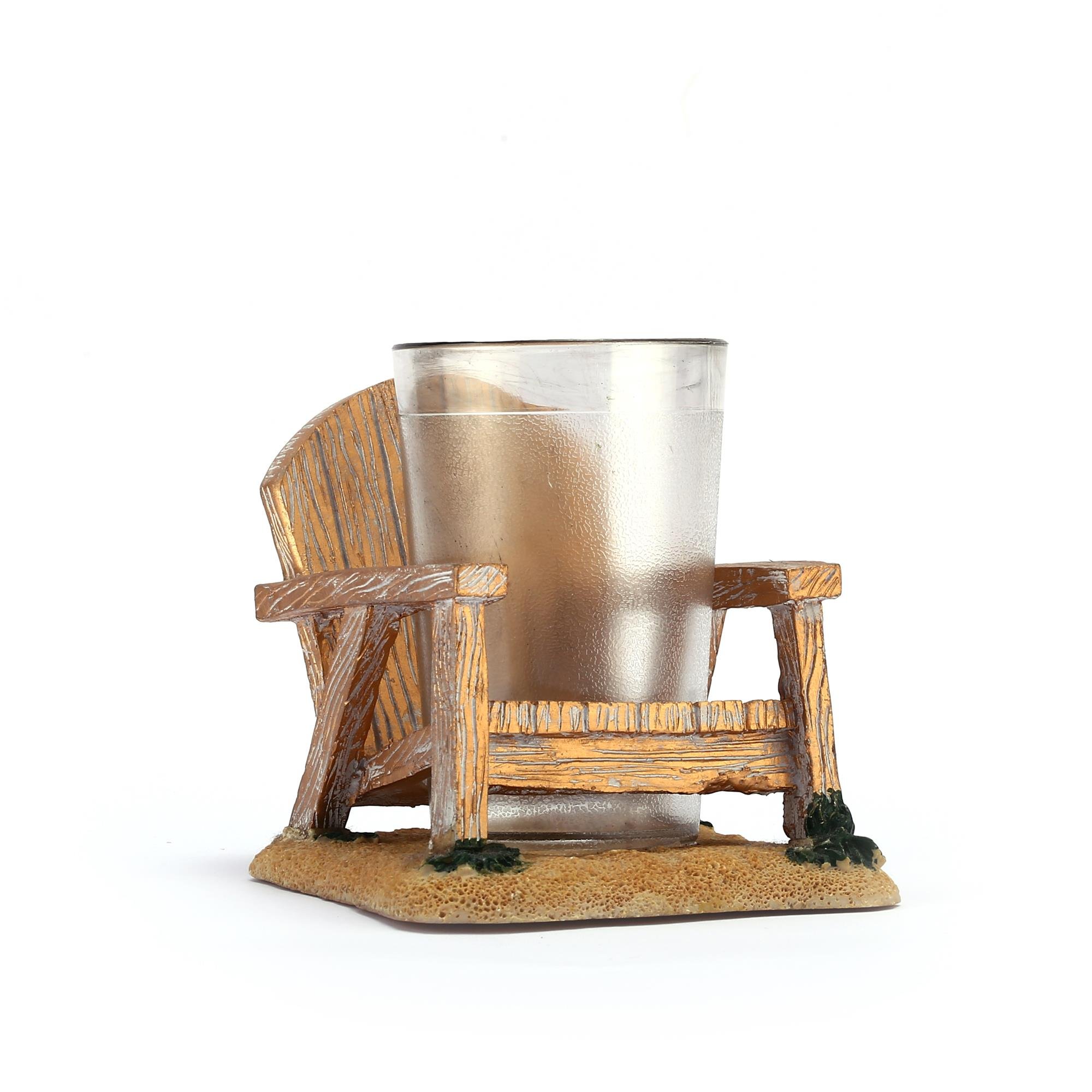 2 Adet Diş Fırçalık Ve Macunluk Sandalye Poliresin 13X11X10Cm 200Ml Banyo Seti  