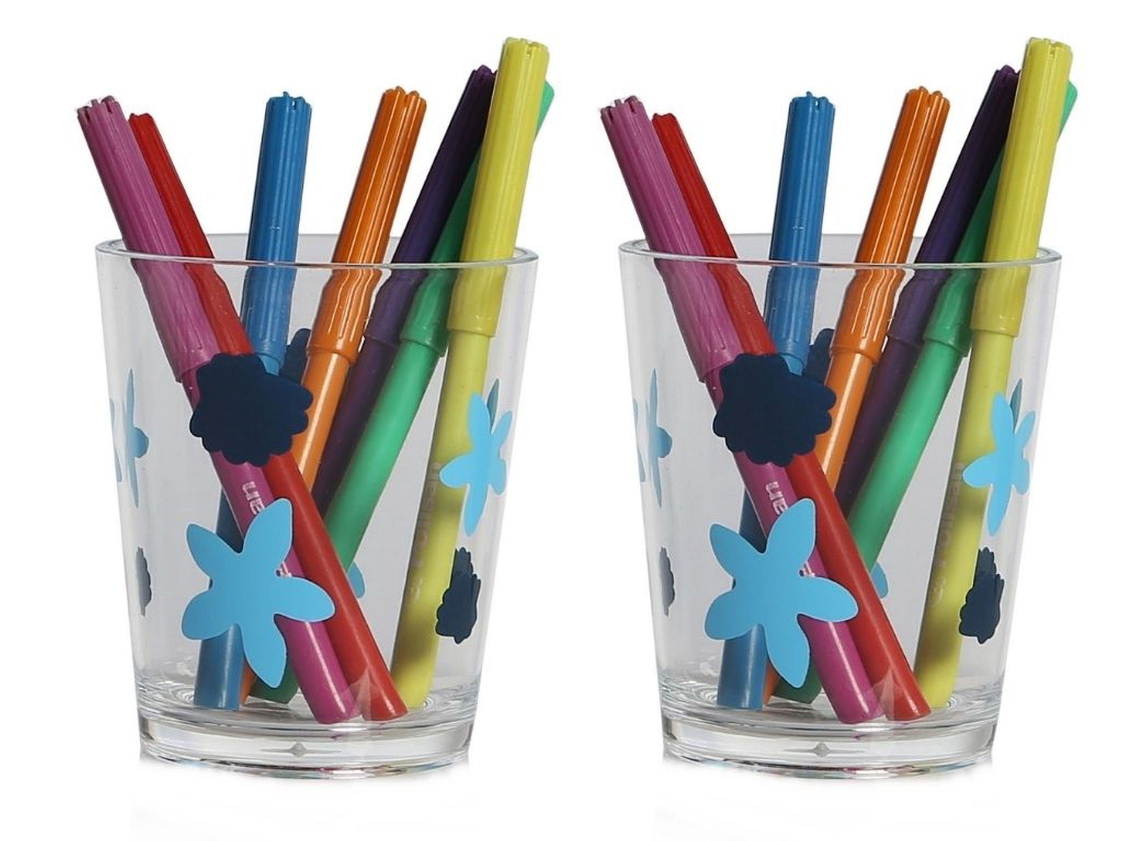 2 Adet Kalemlik Benekli  Ofis Gereci 8X8X9Cm 